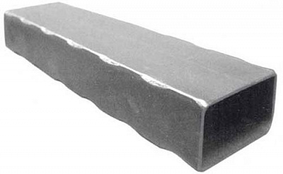 Художественный металлопрокат Радуга-N фактурная 30х20 мм 2 м.п. T/30 x 20