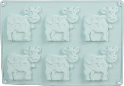 Форма для випічки кексів на 6 шт Корівки 26х18 см Flamberg Smart Kitchen