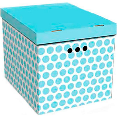 Ящик картонний Global-Pak 00022.1 блакитний 320x420 мм