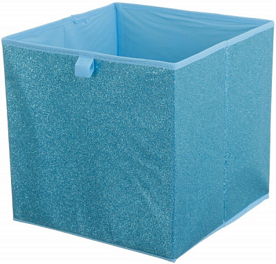 Ящик картонний складаний SO04071-1 Glitter блакитний 300x300x300 мм