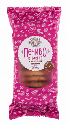 Печиво вівсяне БОГУСЛАВНА зі шматочками журавлини 200 г