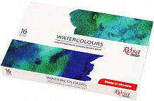 Набір акварельних фарб 16 кольорів 2,5 мл 340204 Rosa Studio