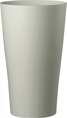 Горщик пластиковий DEROMA Реверсо круглий 54,1л перлина