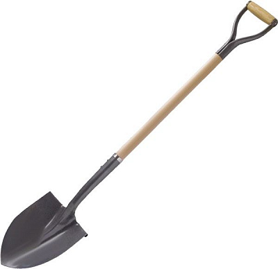 Лопата штикова Modeco Garden канадська з держаком-ручкою MN-79-365