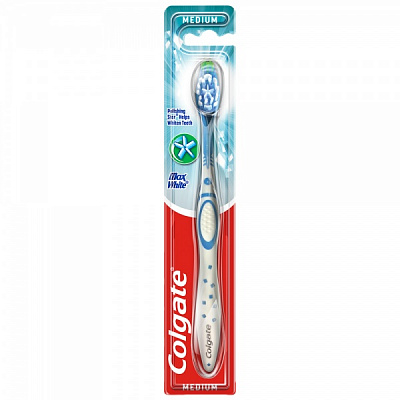 Зубна щітка Colgate Макс Блиск середньої жорсткості 12 шт.