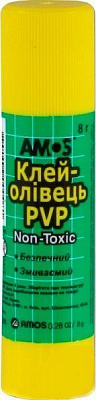 Клей-олівець PVP 8 г Amos