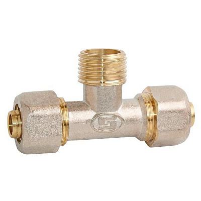 Трійник обжимний зовнішній Gross 32x1'x32