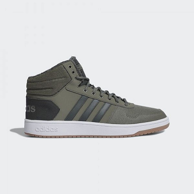 Черевики Adidas HOOPS 2.0 MID EE7370 р. 11 хакі