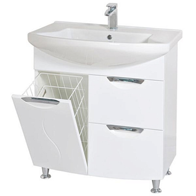 Тумба с умывальником Аква-Родос Глория 05GL75 75 см белая