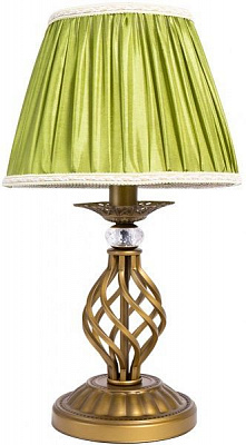 Настольная лампа Altalusse 1x40 Вт E14 античное золото/зеленый INL-6121T-11 Golden 