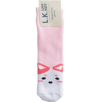 Носки детские Luna Kids № 3. Котик 331004 р.18–20 розовый 