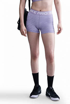Лосини Nike W NP DF MR 3IN SHORT TT AOP HM6093-533 р.L фіолетовий