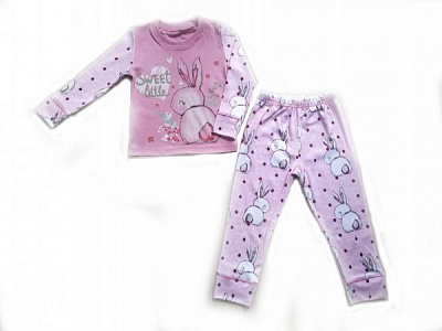 Піжама для дівчаток Маленькие люди №3 р.122-128 рожевий