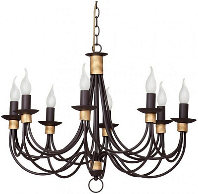 Люстра підвісна Vitaluce 8xE14 шоколадний V1210/8
