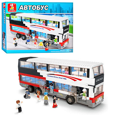 Конструктор Sluban M38-B0335 Двоповерховий автобус