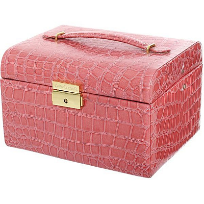 Сундук для украшений Кораловый 20x15x13 см