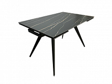 Стіл обідній Prestol Торі 1200(1800)x800x750мм чорний/чорний