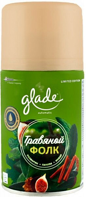 Змінний балон для автоматичного освіжувача повітря Glade Трав'яний Фолк 269 мл