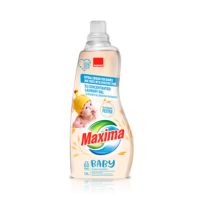 Гель для машинной и ручной стирки Sano Baby Oat концентрат 1,5 л