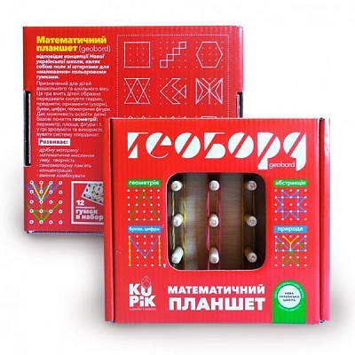 Планшет математический Igroteco Геоборд 5х5 точек 900415