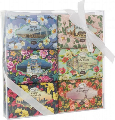 Набір подарунковий Marigold natural Scents of the world 150 г 6 шт./уп.