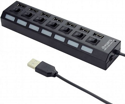 USB-хаб Gembird 7 портов USB 2.0 UHB-U2P7-03