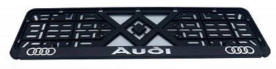 Рамка під номерний знак рельєфна Audi
