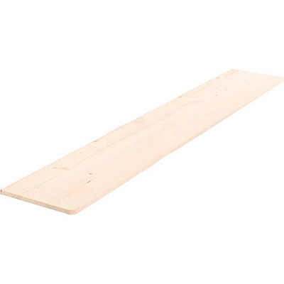 Полка из хвойных пород 400x2000 мм дерево светлое 