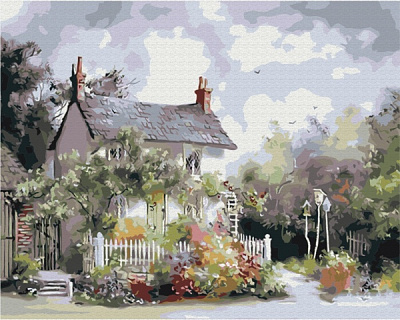 Картина за номерами Затишне передмістя BS52417 40х50 см Brushme