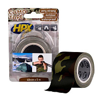 Камуфляжна армована стрічка HPX 6200 Camo CA5005 50x0,3 мм 5 м хакі