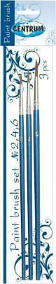Набір пензлів 3 шт. (№2,4,6) 80657 Centrum