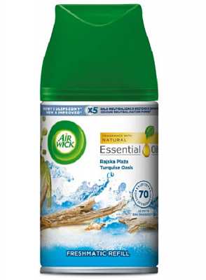 Змінний балон для автоматичного освіжувача повітря Air Wick Блакитна лагуна 250 мл