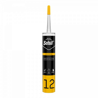 Клей-герметик Selsil №12 для зеркал прозрачный 310 мл
