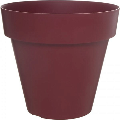 Горшок пластиковый Plastiken Maceta Redonda TES круглый 50,5л бордовый (8638 в) 