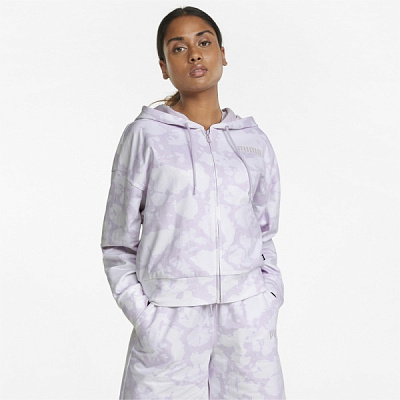 Джемпер Puma Summer Full-Zip Hoodie 84872517 р. XL сиреневый
