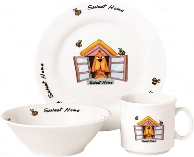 Набір дитячого посуду Sweet Home 3 предмета (D111030) Limited Edition