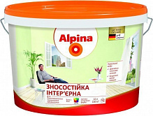 Фарба Alpina Зносостійка B1 білий 10л