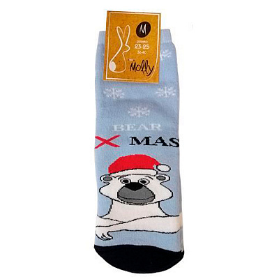 Шкарпетки жіночі Молли Полярний ведмідь р. 23-25 блакитний 1 пар