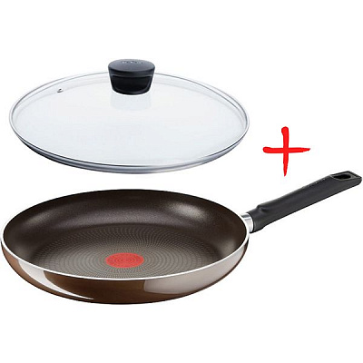 Сковорода Tefal Plus з кришкою 26 см
