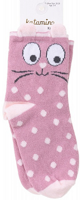 Шкарпетки для дівчаток KATAMINO K21016 р.3-4 світло-рожевий