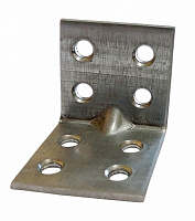 Уголок перфорированный Профсталь равносторонний 30x30x30 мм 2 мм 1 шт. белый цинк