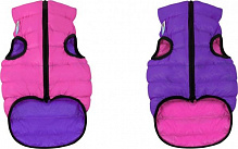 Куртка Airy Vest двостороння для собак XS 25 рожево-фіолетова