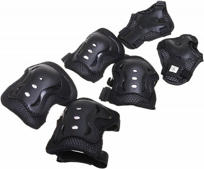 Комплект защиты MaxxPro для роликов PR-4-BK р. S черный