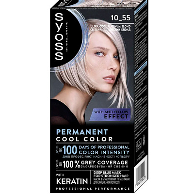 Краска для волос Syoss SalonPlex 10.55 ультраплатиновый блонд 115 мл