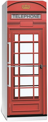 Наклейка на холодильник Zatarga Телефонная будка Z180057 65x200 см