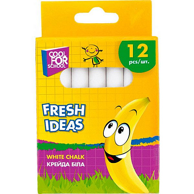 Крейда шкільна Fresh Ideas біла 12 шт. Cool For School