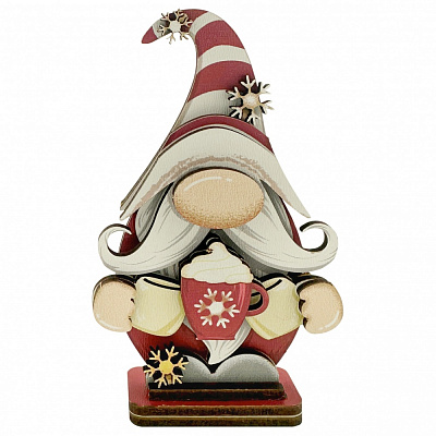 Ялинкова іграшка MIS LT Гном 12 см в асортименті