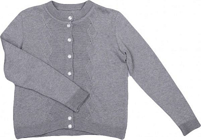 Жакет Галушко для девочки р.122 серый 5251 