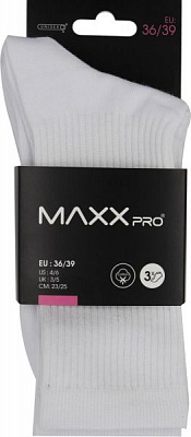 Шкарпетки MaxxPro 16671 3 пари білий р.36-39