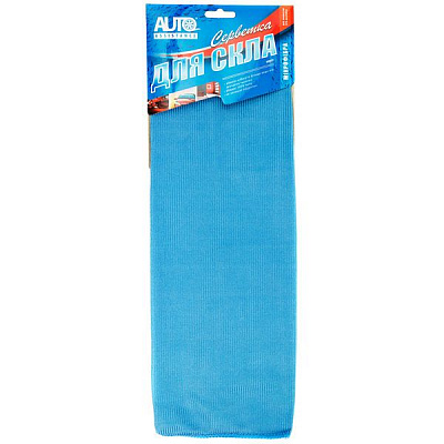 Салфетка для стекла  AUTO ASSISTANCE MC008-260 blue 1 шт.